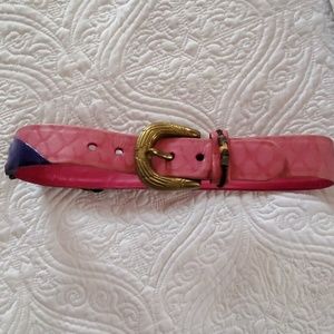 Vintage Womans leather and snakeskin belt